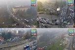 TOTALNI SAOBRAĆAJNI KOLAPS U BEOGRADU: Zakrčena autokomanda, SUDAR NA PANČEVCU, magla nimalo ne pomaže!