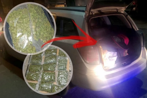 HAPŠENJE U PROKUPLJU! Policija zaustavila auto, kad su otvorili gepek vozaču odmah stavili lisice na ruke! (FOTO)