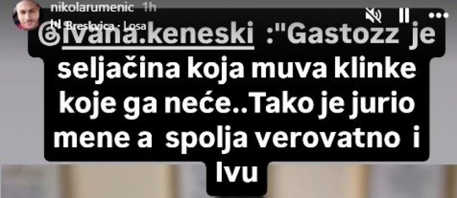 PRVO GASTOZOVO OGLAŠAVANJE O RASKIDU! Nakon iznetih OPTUŽBI I UKLJUČENJA POLICIJE U SLUČAJ poručio SAMO JEDNO!