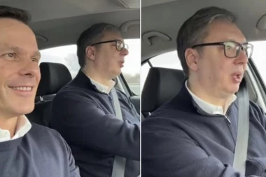 "EVO NAS NA PUTU DO EXPO!" Vučić za volanom poručuje: Mnogo se radujem svemu što nam predstoji u 2026!