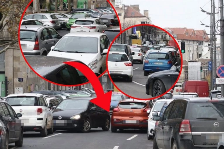 KOLAPS U CENTRU BEOGRADA: Dečanska ulica blokirana, vozači zauzeli tri trake! (FOTO)