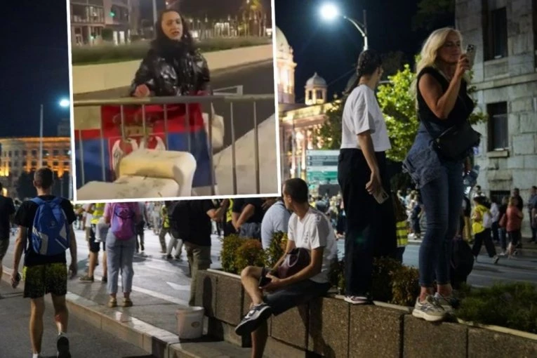 SRAMOTA ŠTA RADE VIŠE! Blokaderka cepala TROBOJKU - njihova mržnja ide iz krajnosti u krajnost! (VIDEO)