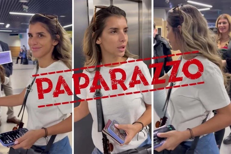 ŠOK-PAPARACO! JOVANA PAJIĆ SA ĆERKAMA BEŽALA OD KAMERA NA AERODROMU: Ova priča nije za javnost, pevačica eskivirala pitanje! (VIDEO)