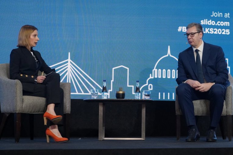 Predsednik Vučić na GLOBSEC forumu "BELTALKS: Beogradski ekonomski razgovori"