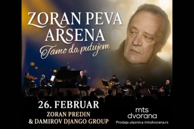 EMOTIVNO VEČE ZA OBOŽAVATELJE DELA ARSENA I MATIJE DEDIĆA: KONCERT "ZORAN PEVA ARSENA" POSLE SEDAM GODINA PONOVO U MTS DVORANI  26. FEBRUARA
