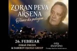 EMOTIVNO VEČE ZA OBOŽAVATELJE DELA ARSENA I MATIJE DEDIĆA: KONCERT "ZORAN PEVA ARSENA" POSLE SEDAM GODINA PONOVO U MTS DVORANI  26. FEBRUARA