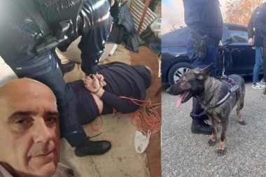 NANJUŠIO GA PAS-TRAGAČ! Pogledajte kako je uhapšen osumnjičeni za dvostruko ubistvo u Nikšiću! (FOTO)