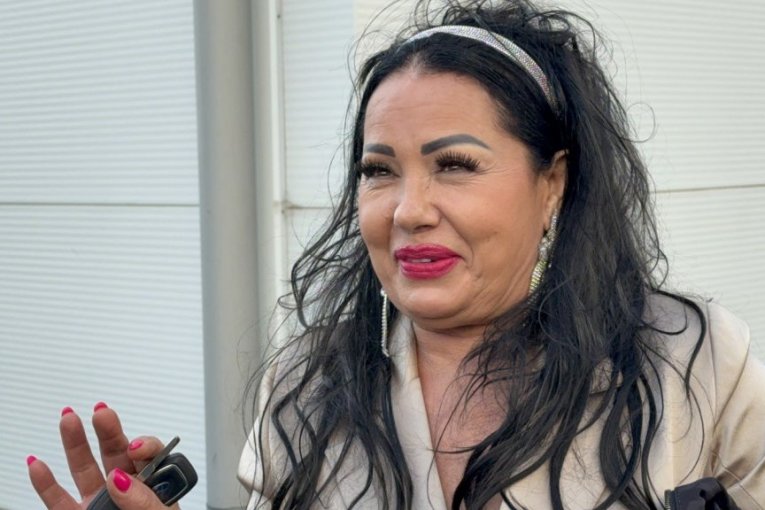 Zlata Petrović na snimanju novogodišnjeg programa