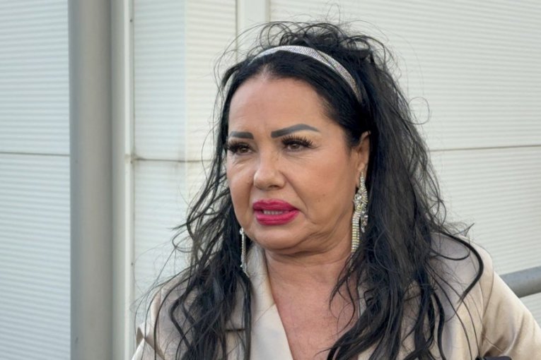 Zlata Petrović na snimanju novogodišnjeg programa