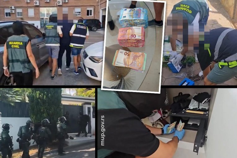 Zaplenjeno više od tone KOKAINA, oružje i novac na gomili