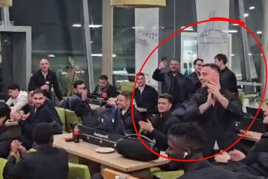 LUDNICA NA AERODROMU! Marko Arnautović u glavnoj ulozi: Pogledajte feštu fudbalera Zvezde!  (VIDEO)