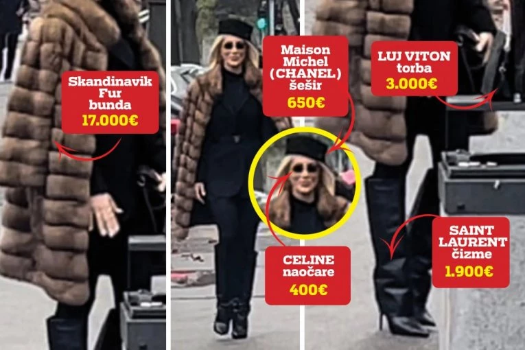 OD SUME BOLI GLAVA! Mesarova žena na suđenju prošetala stajling od 24.000 evra (VIDEO)