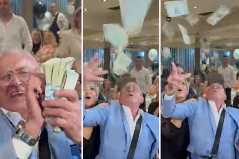 LETE DOLARI, DINARI I EVRI! Era Ojdanić NAPRAVIO LOM na punoletstvu unuka - TRLJA GLAVU PARAMA I ZASIPA GOSTE! (VIDEO, GALERIJA)