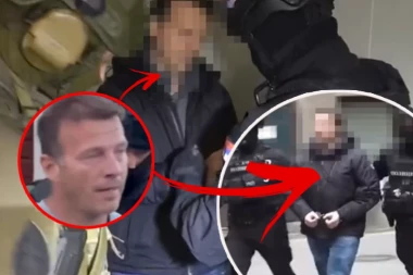 ZVICEROV KUM PUŠTEN IZ ZATVORA, A ODMAH GA SAČEKAO KORDON POLICIJE! Zdravković pao čim se domogao slobode! (FOTO, VIDEO)