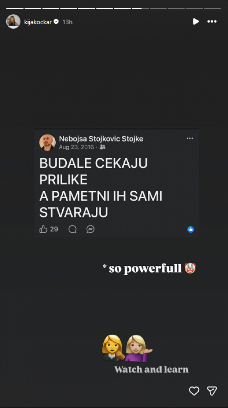 ŠOK-BOMBA KIJE KOCKAR! Novom fotografijom OBRISALA PATOS Katarinom Živković, čeka se HITNA REAKCIJA!