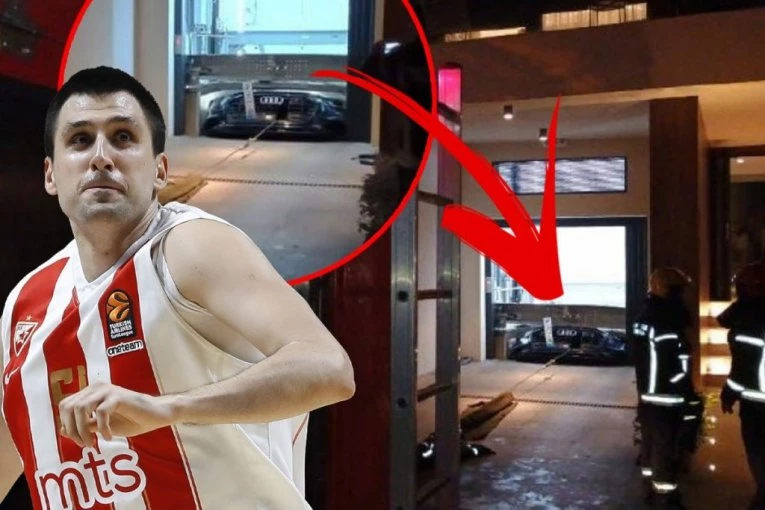 SAZNAJEMO! AUTOMOBIL POZNATOG SRPSKOG KOŠARKAŠA PROPAO KROZ TERETNI LIFT! Horor detalji jezive nesreće na Vračaru: Porodica zarobljena u PRIGNJEČENOM AUDIJU! (FOTO)