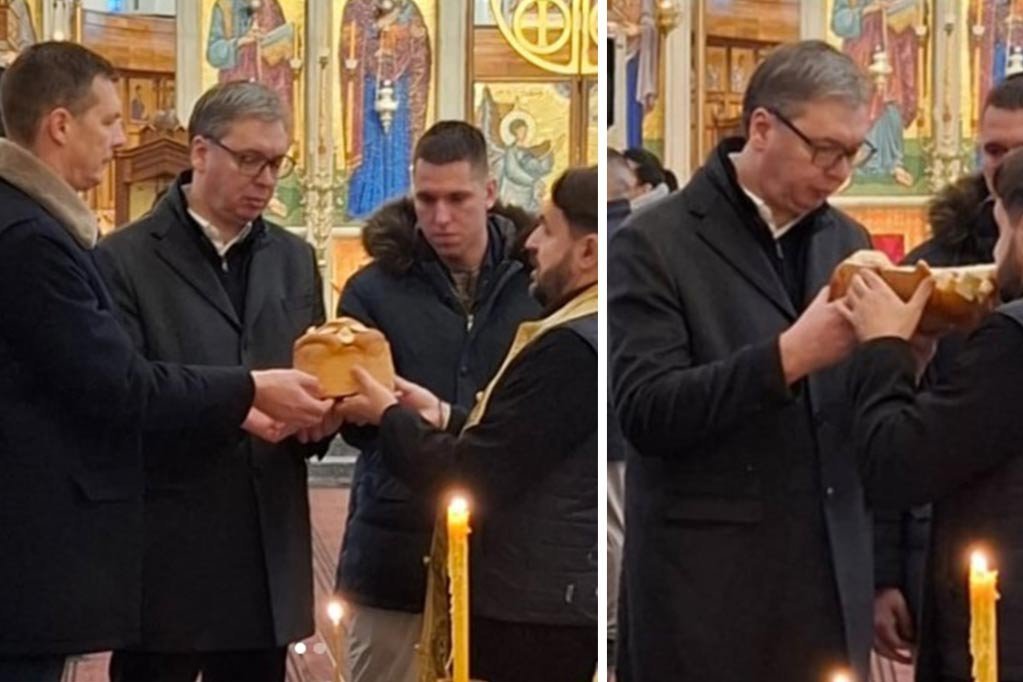 "DA NAM VELIKI SVETAC I GOSPOD BOG ČUVA SRBIJU!" Vučić slavi krsnu slavu, objavio fotografiju iz crkve! (FOTO)
