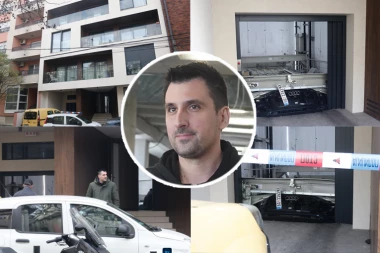 EKSKLUZIVNO! MILKO BJELICA ISPRED AMBISA U KOME MU JE PROPAO AUTOMOBIL! Republika na Vračaru ispred zgrade gde se sinoć odigrao HOROR: Vozilo i dalje priklješteno! (FOTO, VIDEO)