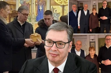 PREDSEDNIK SRBIJE JUČE SLAVIO SLAVU! Najveći zvaničnici u domu porodice Vučić - PODELIO TRENUTKE SA NAJMILIJIMA! (FOTO, VIDEO)