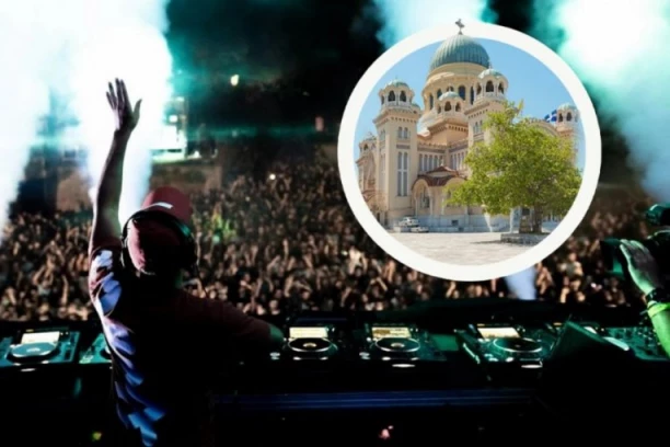 KO JE DOZVOLIO REJV ŽURKU U PORTI CRKVE SVETOG ANDREJA? Neprimerene scene ispred svetinje sablaznile vernike