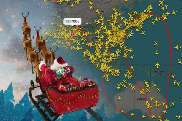 DEDA MRAZOV LET JE UŽIVO PRATILO 100.000 LJUDI! Oči celog sveta uprte u irvase i saonice, a evo gde se sada nalaze! (FOTO)