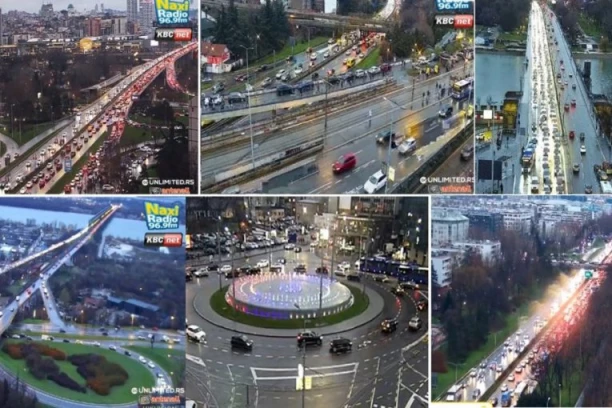 BEOGRAD JE STAO! Mostovi "zatvoreni", Autokomanda začepljena, AUTOMOBILI nemaju kud (FOTO)