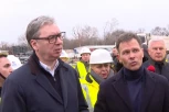VUČIĆ NA STAROM SAJMIŠTU: Obilazi radove na Novom savskom mostu