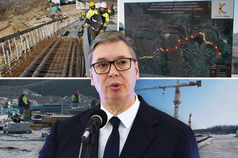 VUČIĆ DANAS OBILAZI RADOVE NA DUNAVSKOM KORIDORU! Od Beograda do Golupca za sat i dvadeset minuta