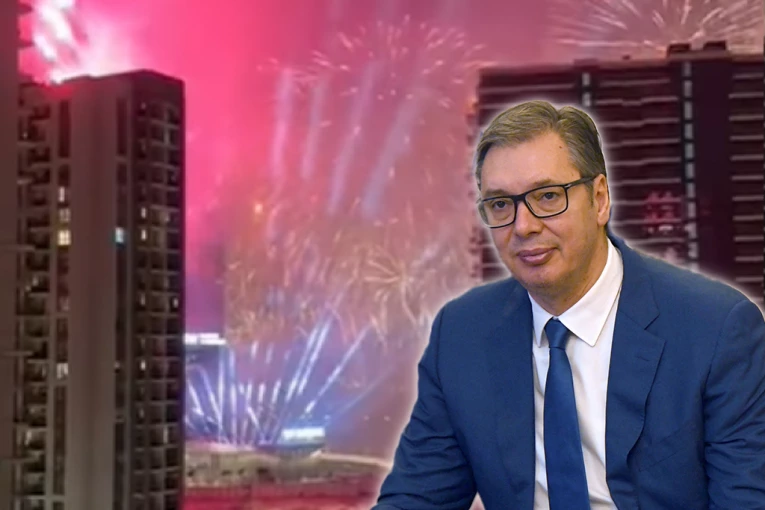 PREDSEDNIK VUČIĆ SE OGLASIO NAKON PONOĆI! Svim građanima čestitao Novu godinu uz veličanstvene slike prestonice! (VIDEO)