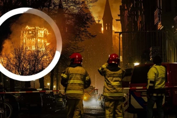 IZGORELA CRKVA STARA VEK I PO U NOVOGODIŠNJOJ NOĆI: Slavlje utihnulo, evakuisane desetine okolnih zgrada (VIDEO)