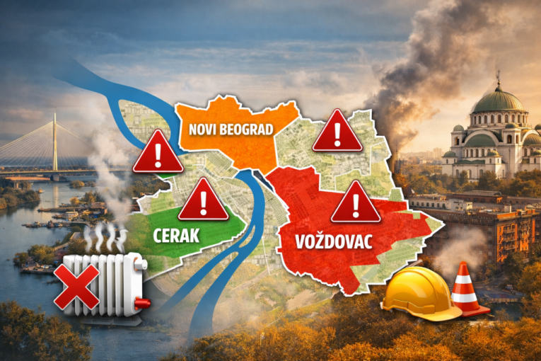 Prekid grejanja u Beogradu: Voždovac, Novi Beograd, Stari grad bez toplotne energije