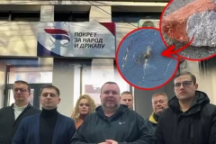BLOKADERI NAPALI PROSTORIJE POKRETA ZA NAROD I DRŽAVU U NIŠU! U novogodišnjoj noći bacali kamenice i cigle! (VIDEO)