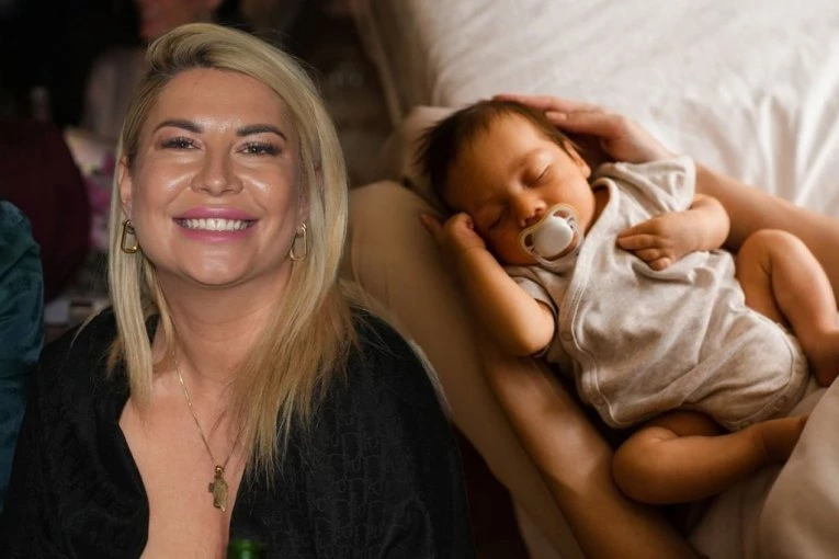 PRVI SNIMAK VODITELJKINE BEBE! Dea Đurđević sve raznežila prizorom iz sale, VELIKO SLAVLJE NA PINKU! (FOTO)