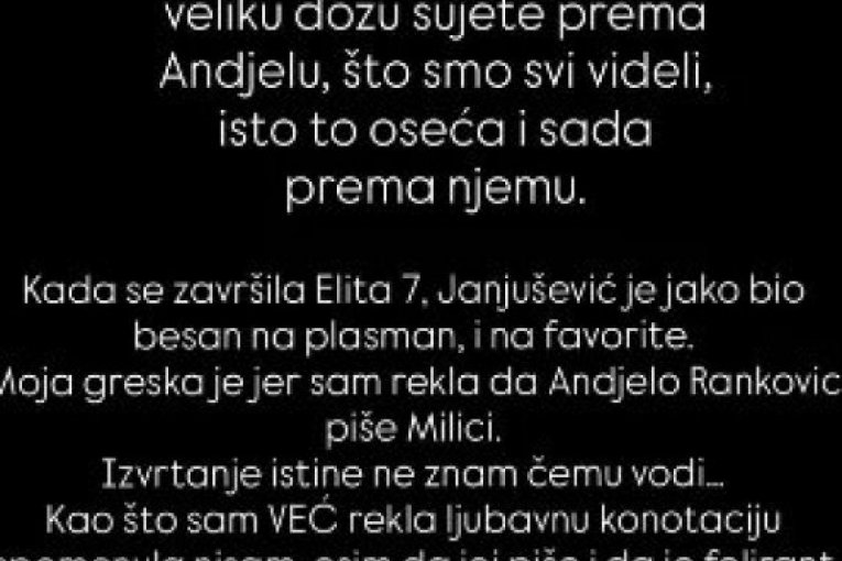 Objava Jovane Cvijanović