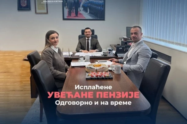 Uspešno realizovana isplata uvećanih penzija