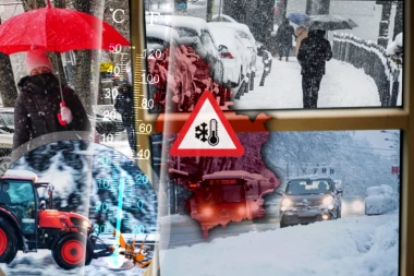 SVI GLEDAJU U PROGNOZU I NE VERUJU! Na jugu 13 stepeni, u Beogradu LEDENA KIŠA! RHMZ najavljuje totalnu blokadu i pucanje sistema!