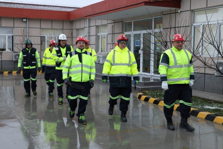 Rudari rudnika Čukaru Peki doneli badnjak u rudarsku zgradu