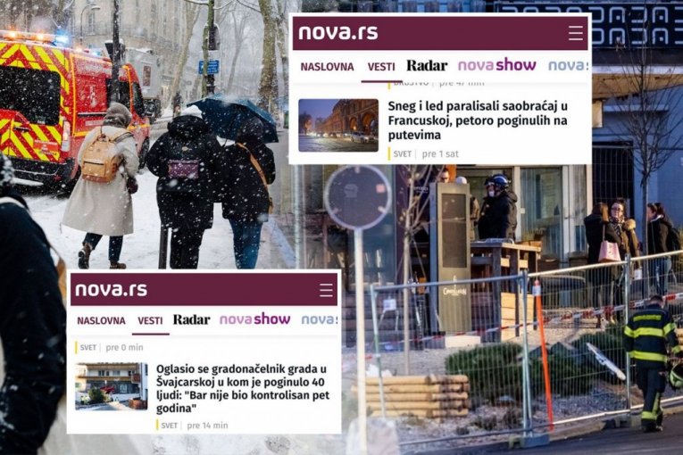 SNEG I LED PARALIŠU EVROPU I ODNOSE ŽIVOTE! U Srbiji sve pod kontrolom i opet pojedinima nešto smeta! U NEMAČKOJ CEO GRAD U MRAKU, U FRANCUSKOJ BROJE MRTVE, A TEK ŠTA SE U ŠVAJCARSKOJ DEŠAVA!