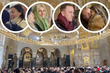 VELIČANSTVENA LITURGIJA U HRAMU - POZNATI BOŽIĆ DOČEKALI UZ MOLITVU: Zabeleženi emotivni trenuci! (VIDEO)