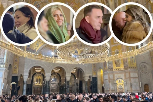 VELIČANSTVENA LITURGIJA U HRAMU - POZNATI BOŽIĆ DOČEKALI UZ MOLITVU: Zabeleženi emotivni trenuci! (VIDEO)