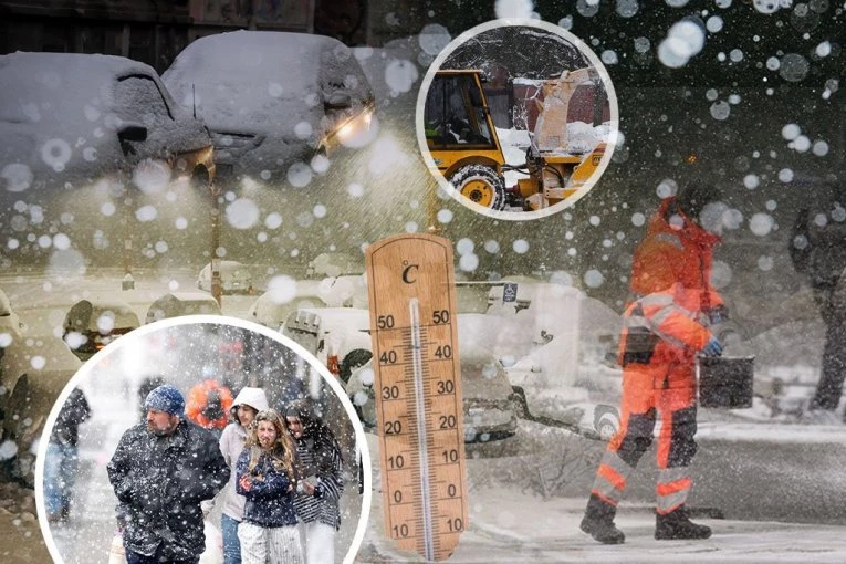 BALKAN OKOVAN SNEGOM I LEDOM! U Zagrebu izmereno MINUS 14, u Srpskoj mećava oborila stabla na putu, a evo GDE JE NAJGORE!