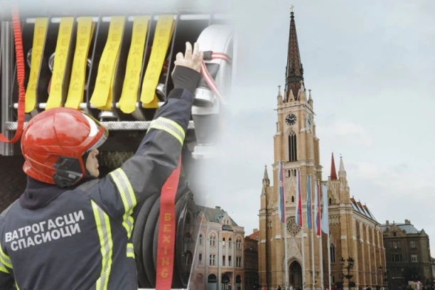 UHAPŠENA ŽENA KOJA JE ZAPALILA VRATA CRKVE! Benzinom polila i zapalila bočna drvena vrata u centru Novog Sada!