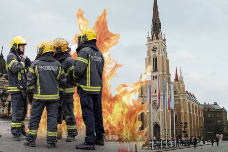 BIG FIRE NEAR NOVI SAD! Firefighters on the scene! (VIDEO)