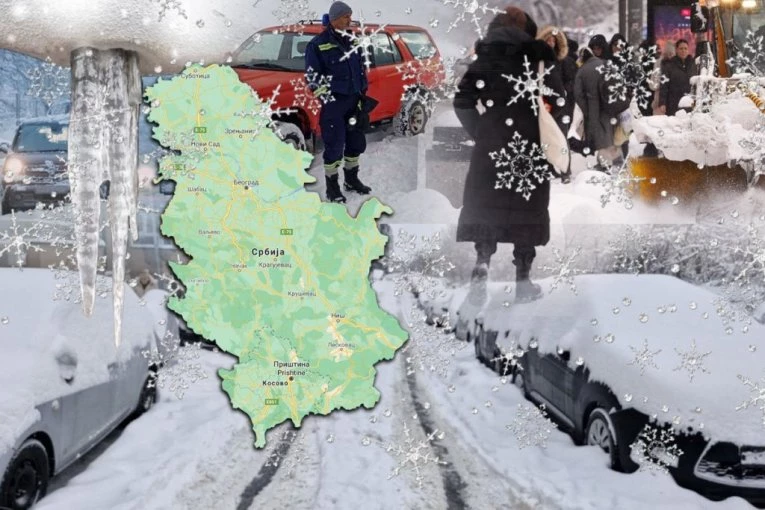 CRVENI ALARM ZA SRBIJU, UPALJEN NAJVIŠI STEPEN UPOZORENJA! Batut i RHMZ izdali hitne instrukcije: Sutra nas čeka EKSTREMNI MRAZ I -16, ugroženo zdravlje ljudi! EVO GDE JE NAJKRITIČNIJE!