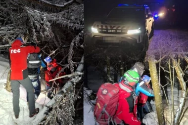GORSKA SLUŽBA SPASAVANJA MORALA DA SE PROBIJA DO DVE ŽENE! Zavejane i odsečene u selima - pružili im hitnu medicinsku pomoć!
