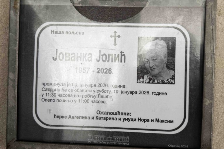 Sahrana Jovanke Jolić