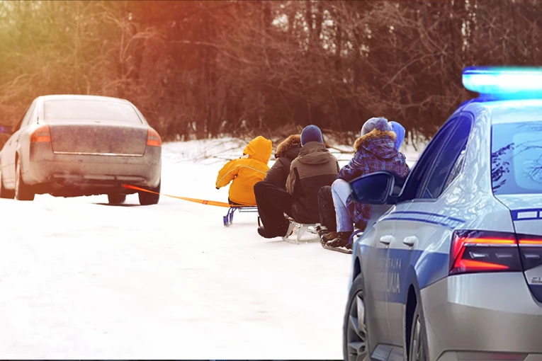 UHAPŠENIM VOZAČIMA PRETI DO TRI GODINE ZATVORA! Jedan vukao tinejdžerke na sankama, DRUGI IH PREGAZIO! (VIDEO)