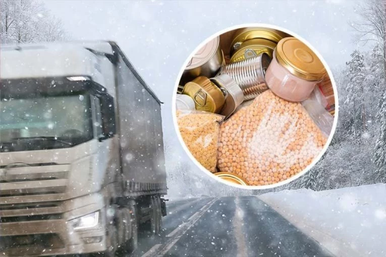 DRŽAVA NE OSTAVLJA SVOJ NAROD NA CEDILU! Hitna isporuka hrane za zavejanu Srbiju: Kamioni kreću ka Ivanjici i Mačvi!