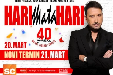 REGIONALNA POP ZVEZDA HARI MATA HARI SPREMA BEOGRAĐANIMA DVA UZASTOPNA KONCERTA 20. I 21. MARTA U SAVA CENTRU