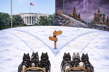 "KOJU STRANU ĆEŠ ODABRATI, ČOVEČE?!" Bela kuća objavila ŠOKANTNU ILUSTRACIJU o kontroli nad Grenlandom! (FOTO)